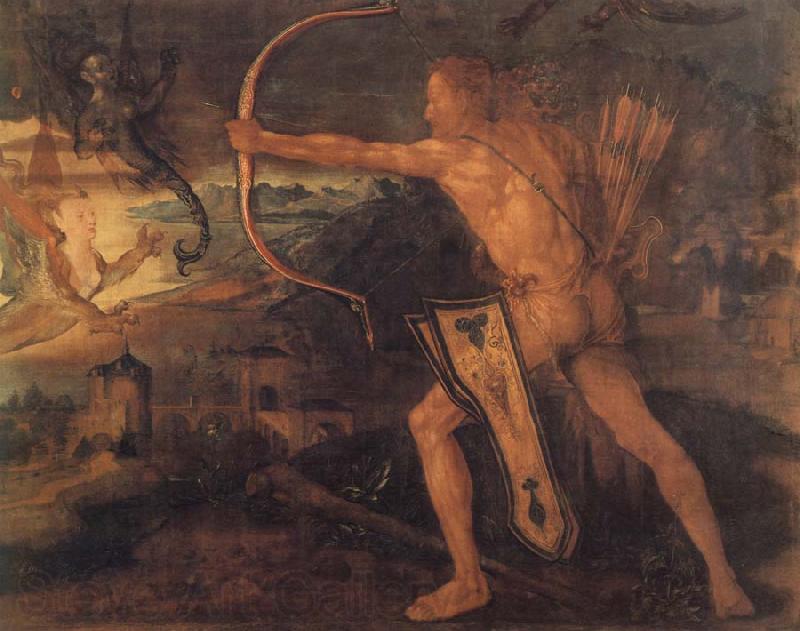 Albrecht Durer Hercules Kills the Stymphalic Birds France oil painting art